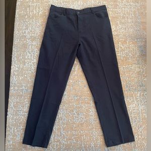 Onia Blue Linen Casual Pants